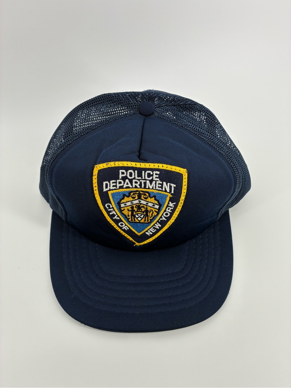 City Of New York Police Department Hat Foam Trucker Hat Vintage Foam Hat